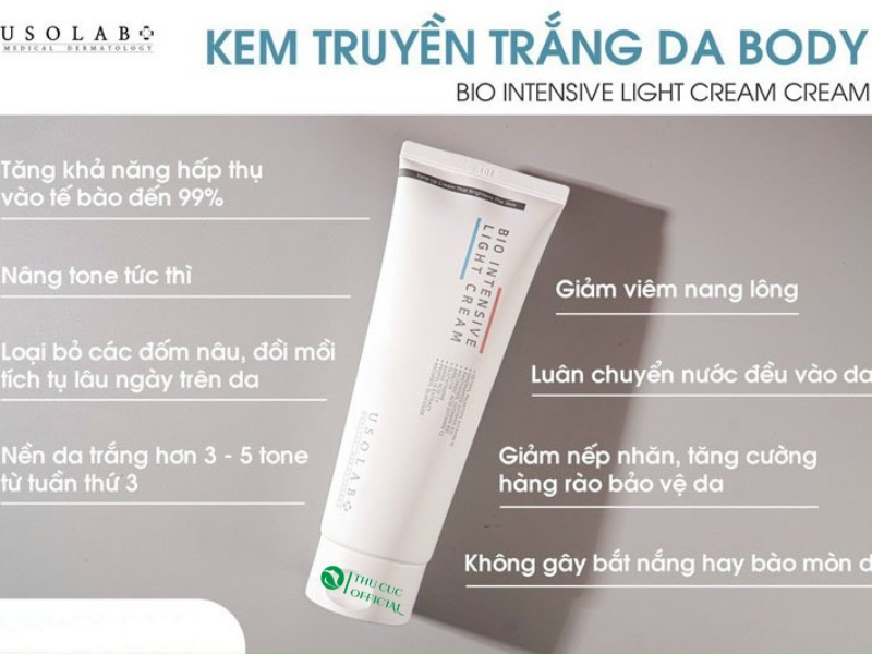 Công Dụng của Usolab Bio Intensive Light Cream
