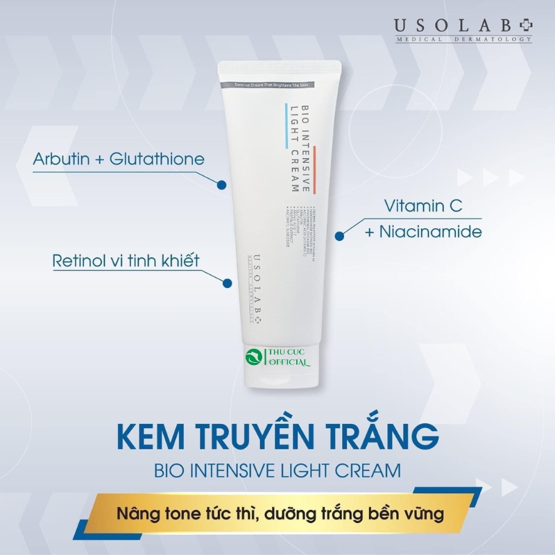 Thành phần trong kem dưỡng trắng Body Usolab