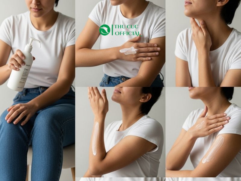 Hướng dẫn thoa kem dưỡng body trắng da