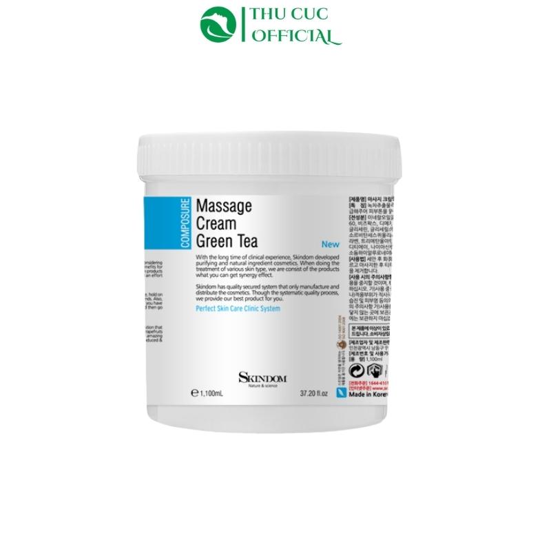 kem massage Skindom trà xanh