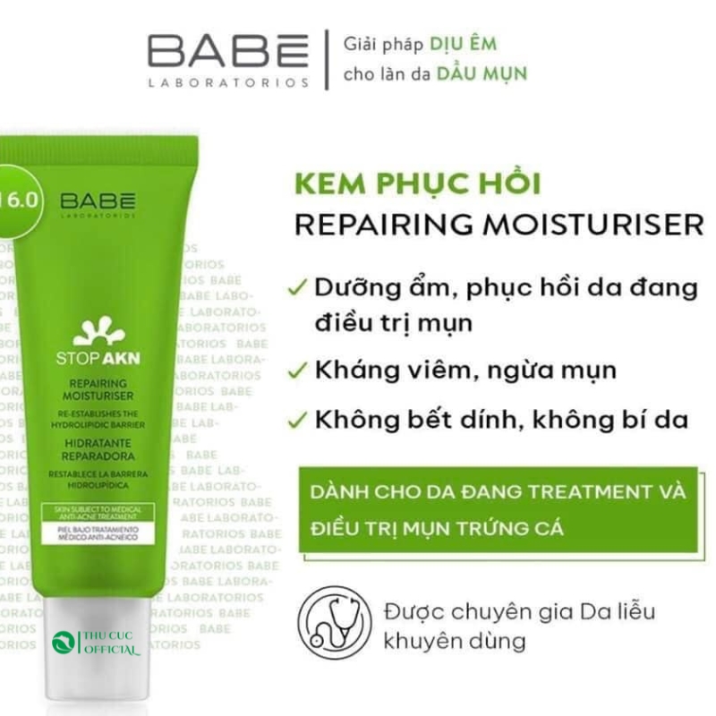 Babe Stop AKN Repairing Moisturiser chính hãng