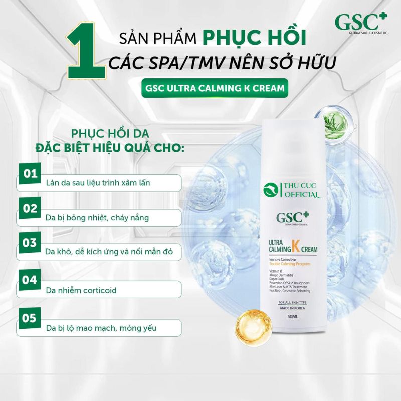 GSC Ultra Calming K Cream phục hồi da