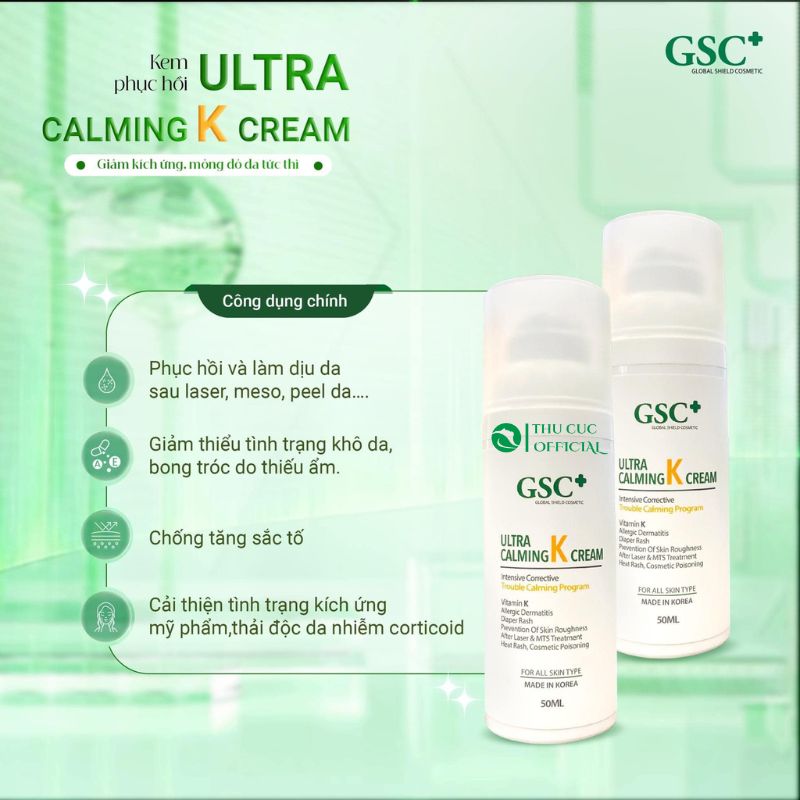 Kem phục hồi GSC Ultra Calming K Cream