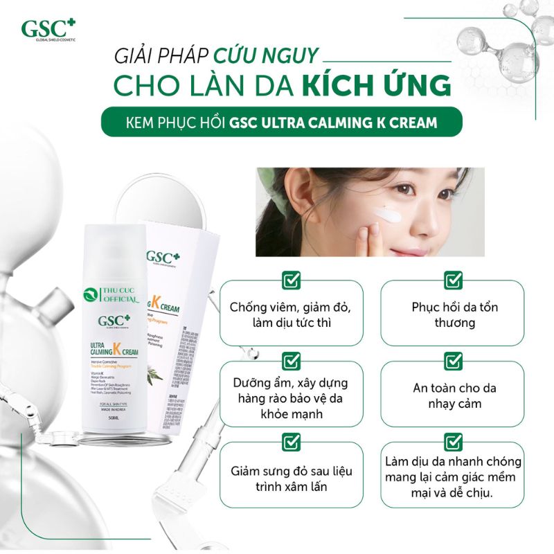 Công dụng của GSC Ultra Calming K Cream