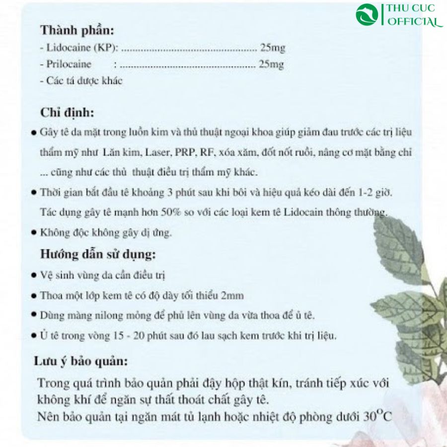 Công dụng của ủ tê Pleincell