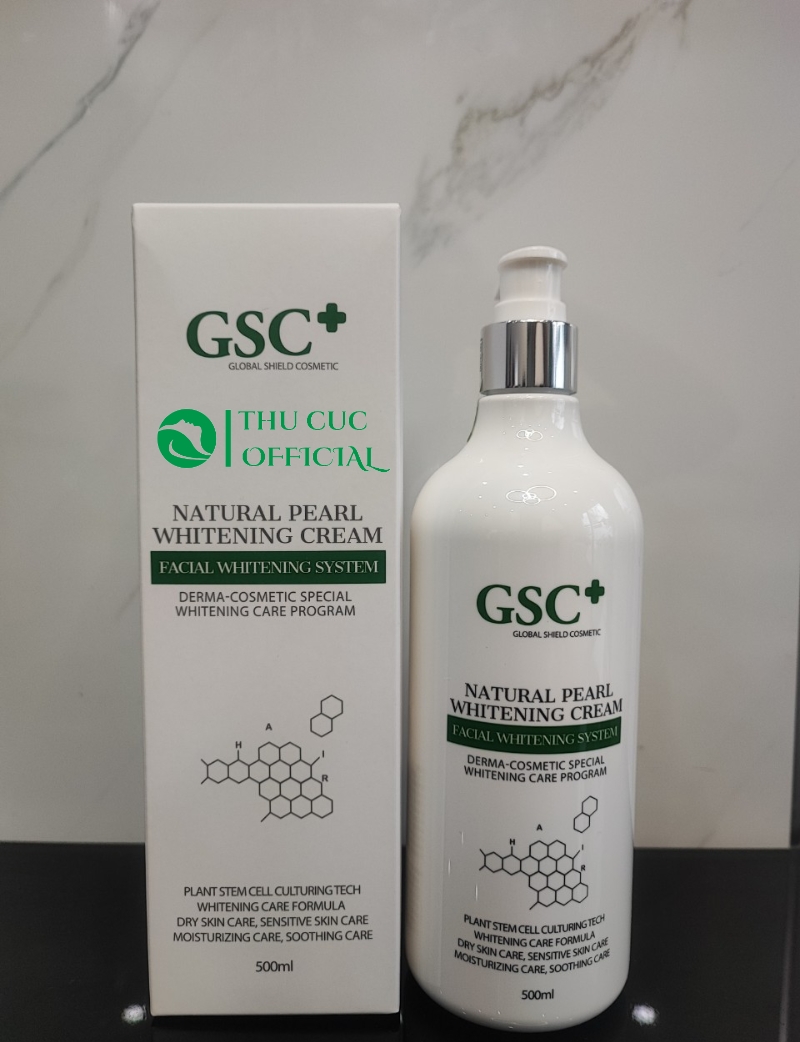 Kem ủ trắng da mặt GSC+ 500ml