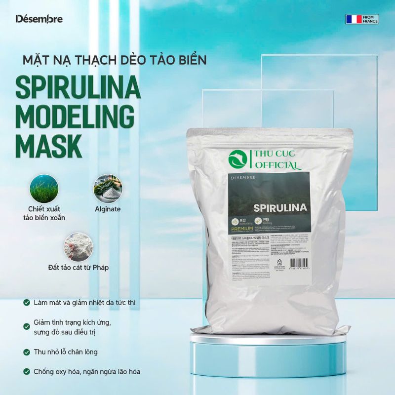Thành phần chính trong Mặt nạ Desembre Premium Spirulina Modeling Mask