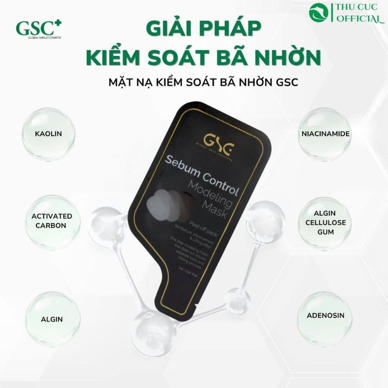 Thành phần trong GSC Sebum Control Modeling Mask