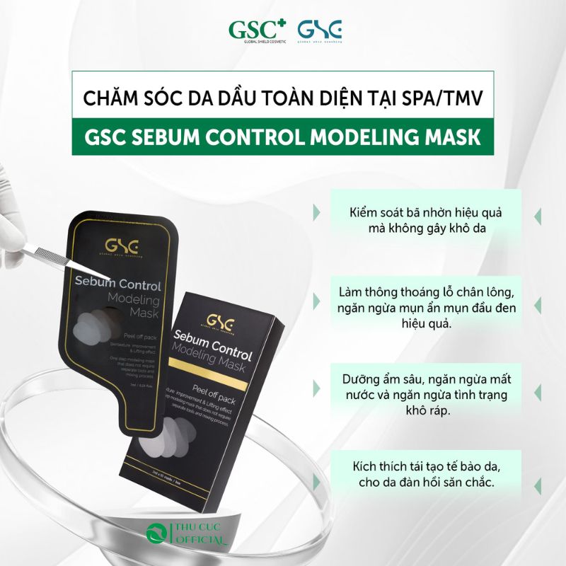 Mặt nạ giảm mụn GSC Sebum Control Modeling Mask