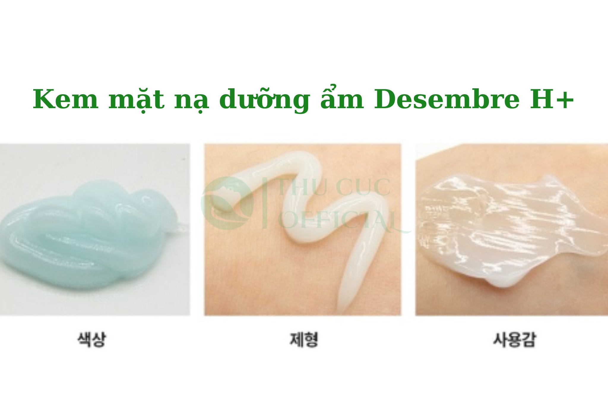 Hướng dẫn dùng mặt nạ kem dưỡng ẩm Desembre