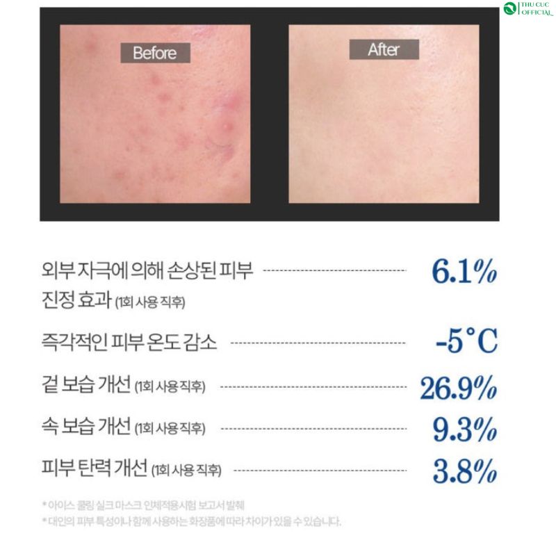 Mặt nạ Desembre Spirulina Ice Silk Mask dịu da