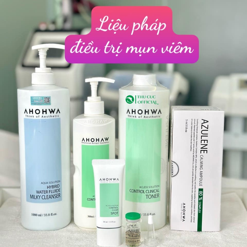 Bộ mỹ phẩm Ahohwa cho da mụn