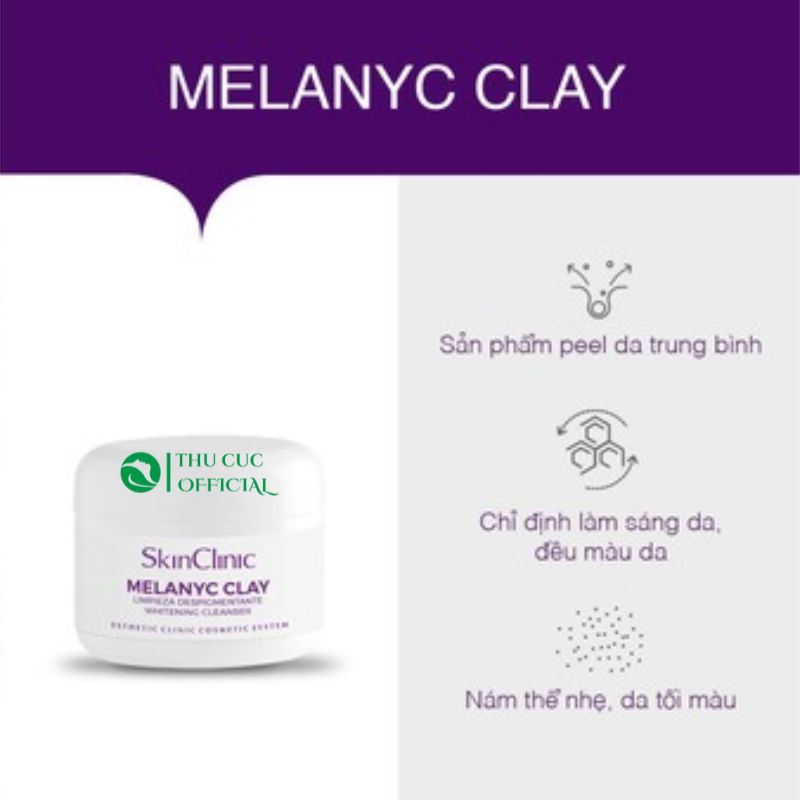 Ưu điểm của Peel da SkinClinic Melanyc Clay K