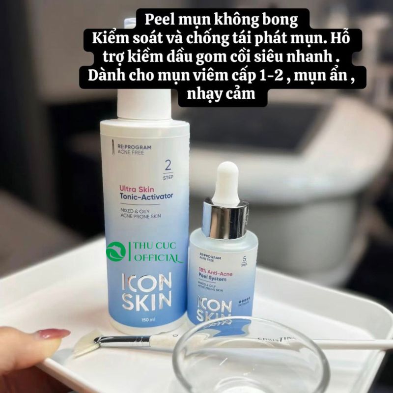 Công dụng của Icon Skin Anti Acne Smart Peel System 18%