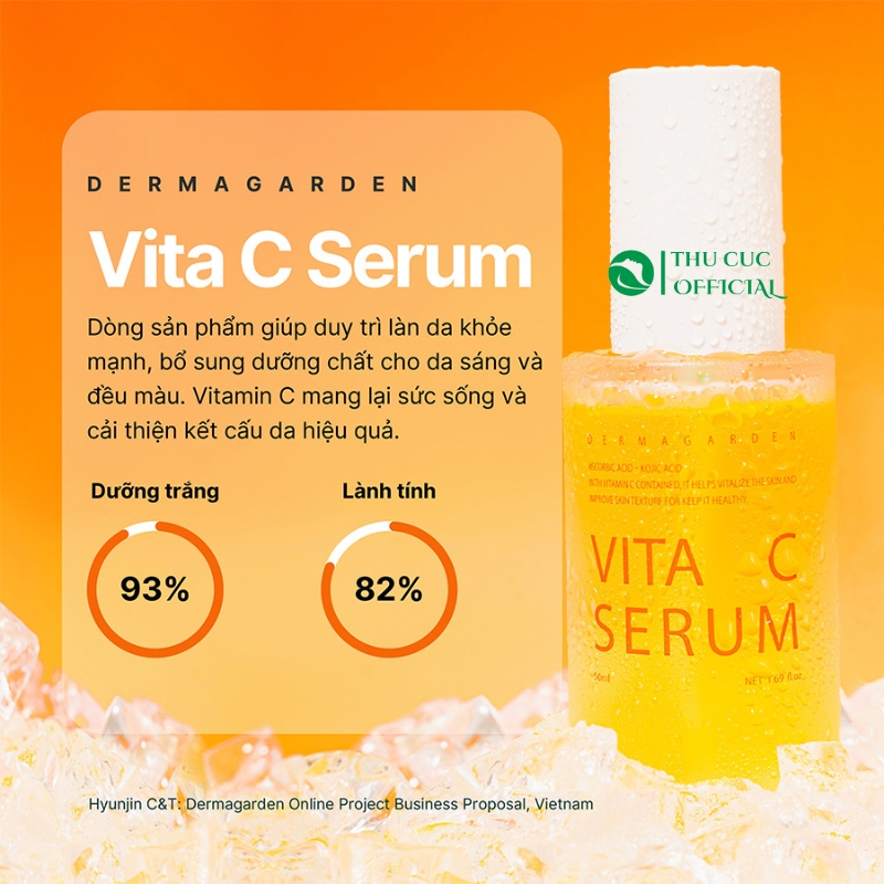Công Dụng Serum dưỡng trắng Dermagarden Vita C