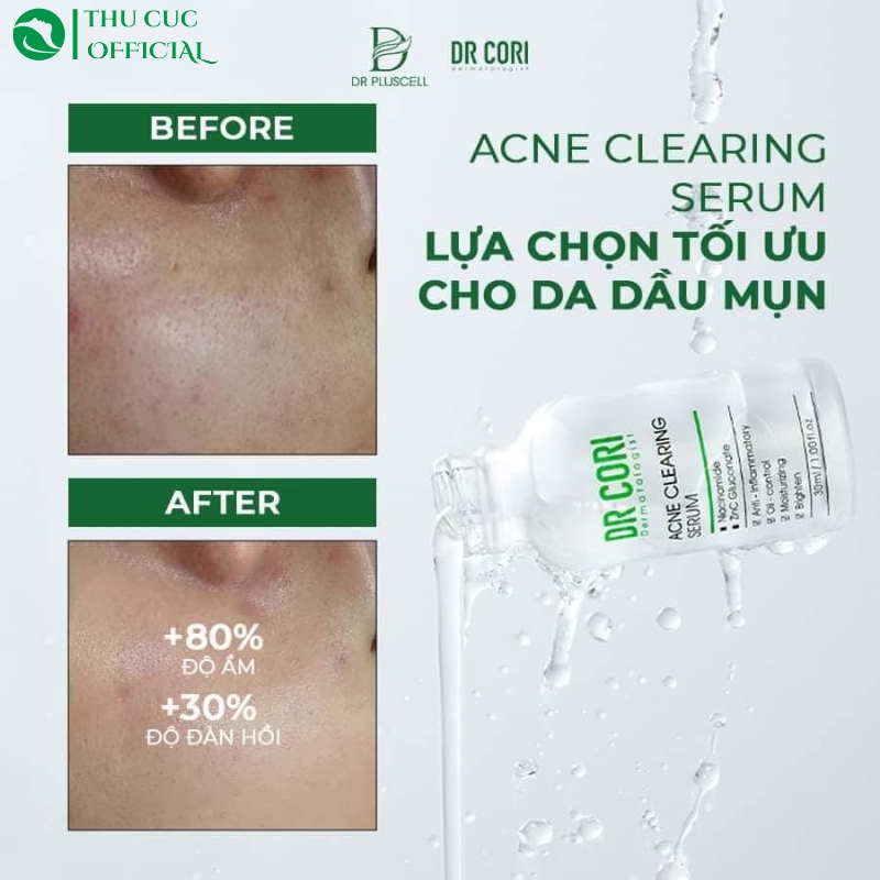 Serum dưỡng ẩm da dầu Dr cori Acne Clearing