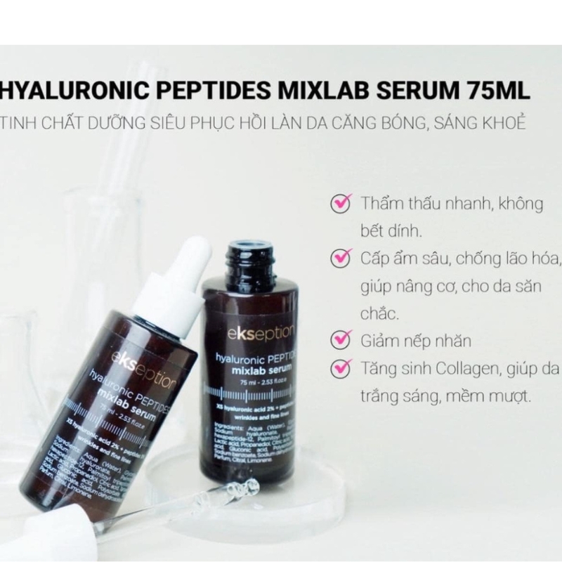 Công dụng của Serum Ekseption Hyaluronic Peptides