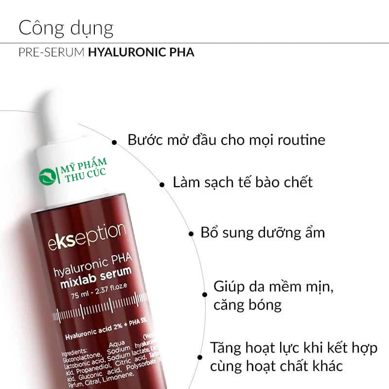 Công dụng của Serum Ekseption Hyaluronic PHA