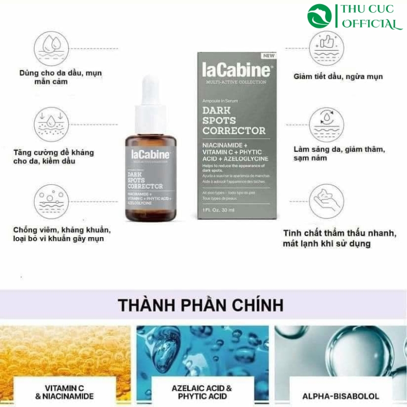 Công dụng của LaCabine Dark Spots Corrector