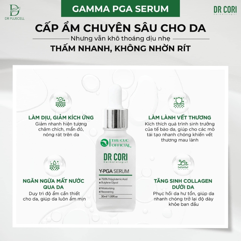 Công dụng của Dr Cori Gamma PGA serum