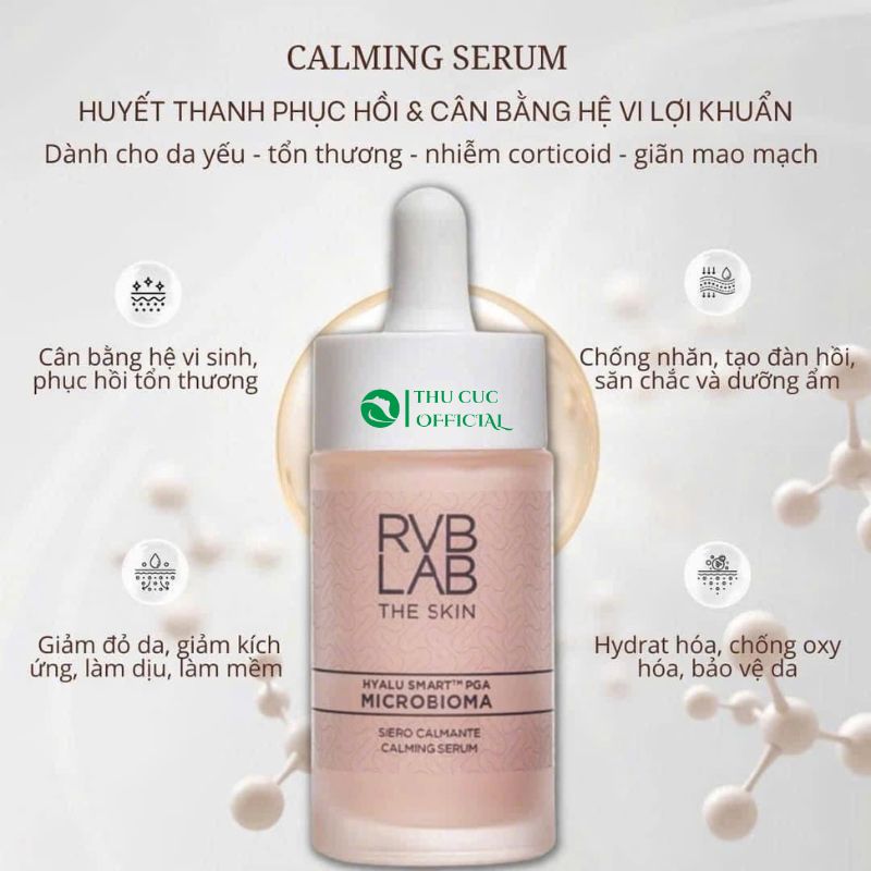 Công dụng của Serum RVB Lab MicroBioma Calming