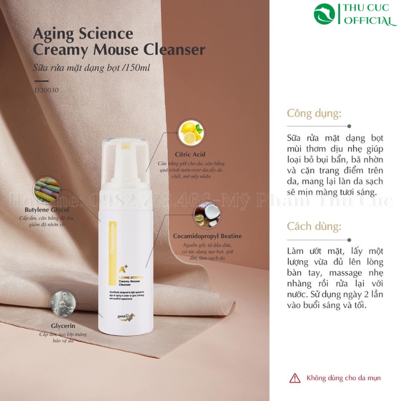 Sữa rửa mặt bọt Desembre 150ml