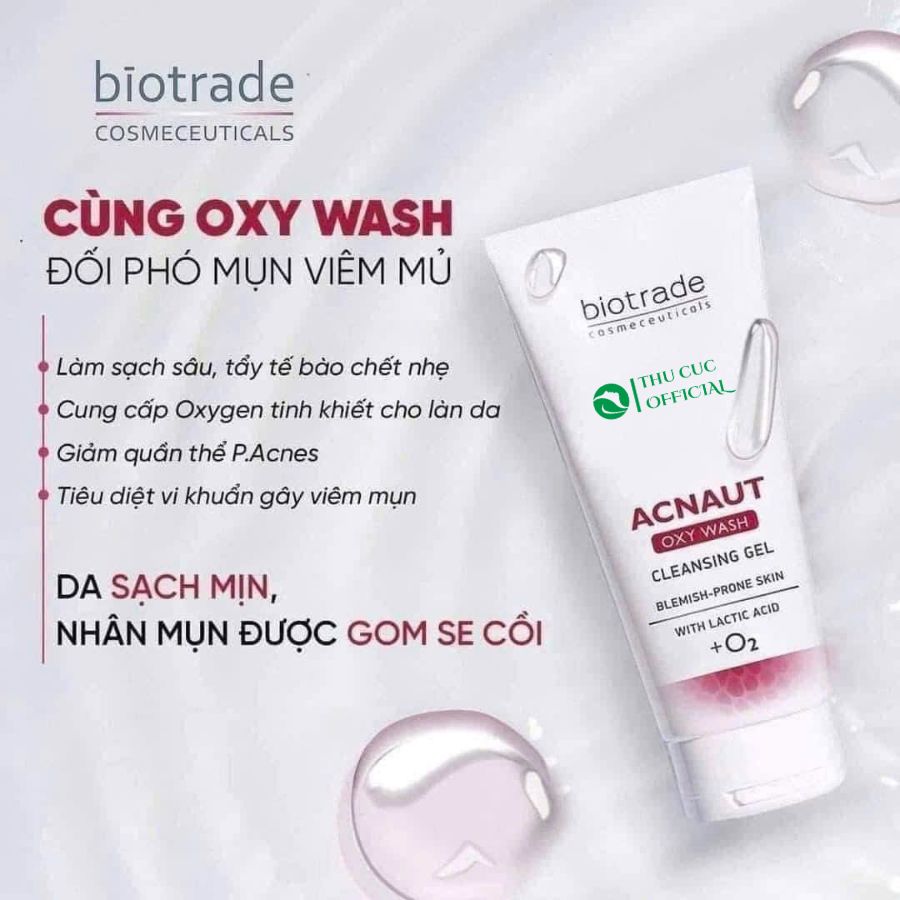 Công dụng của Biotrade Acnaut Oxy Wash Cleansing Gel
