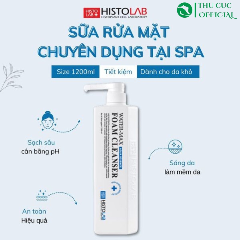 Sữa rửa mặt Histolab Water maxx Foam Cleanser