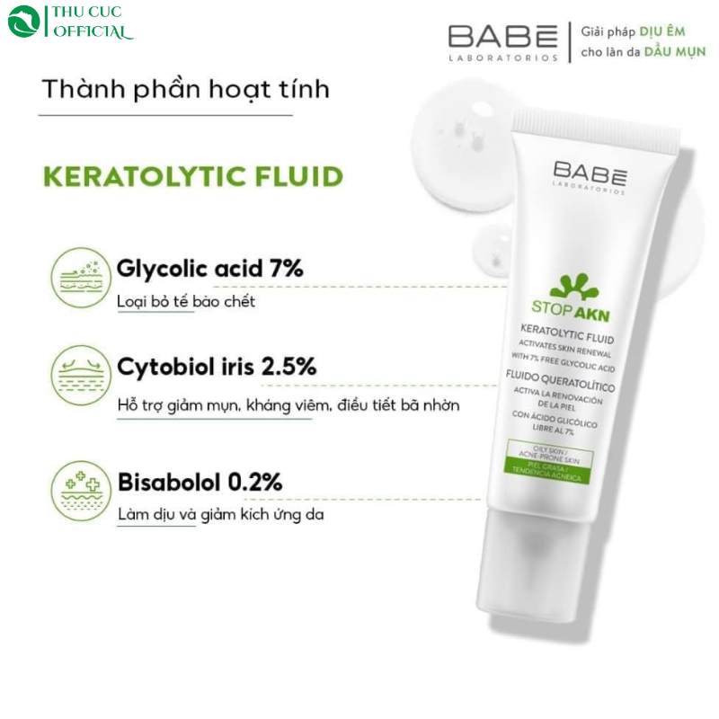 Thành phần chính trong tẩy da chết Babe