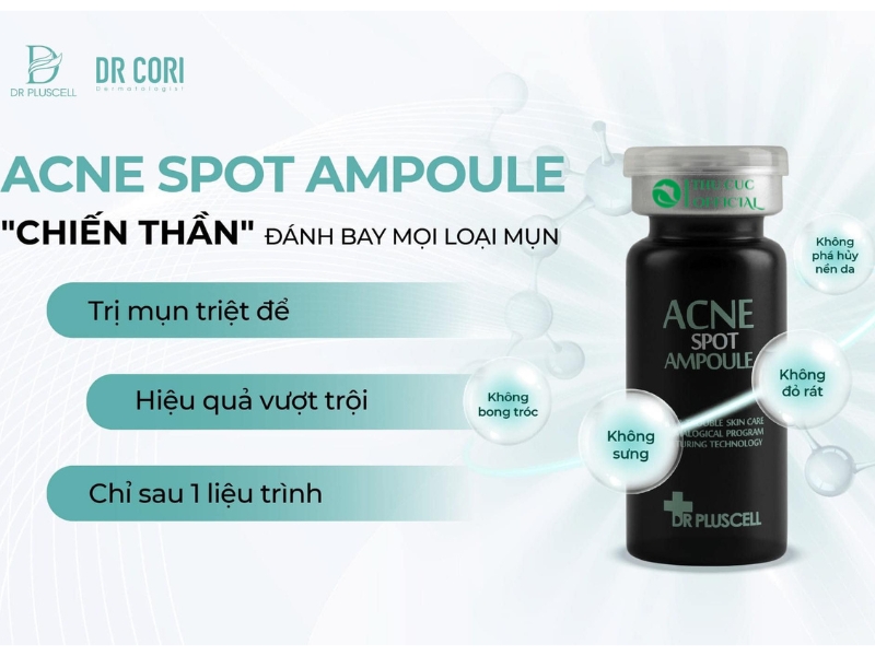 Tế bào gốc giảm mụn Dr Cori Acne Spot Ampoule