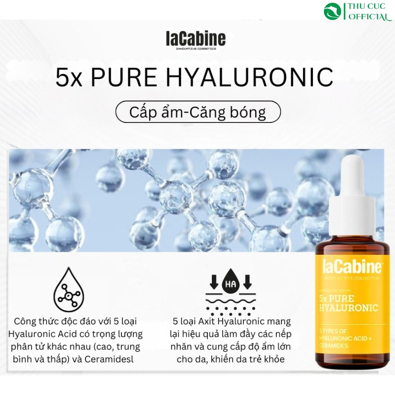 Thành phần trong LaCabine 5x Pure Hyaluronic Serum
