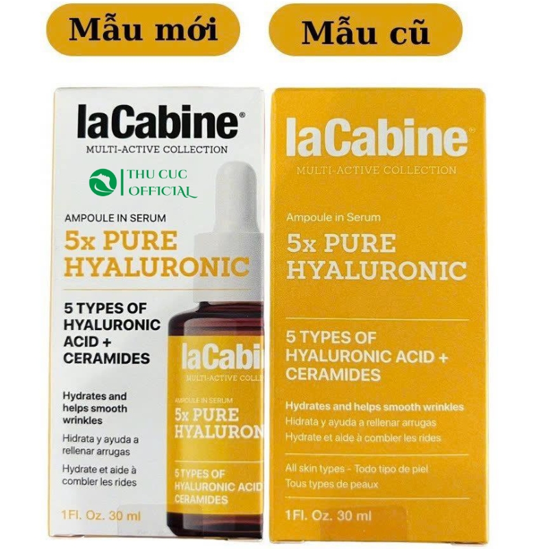 Tinh chất LaCabine 5x Pure Hyaluronic Serum mẫu mới