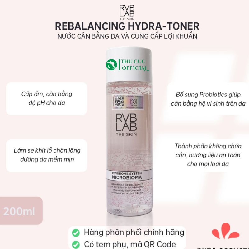 Ưu điểm của toner RVB Lab Rebalancing Hydra