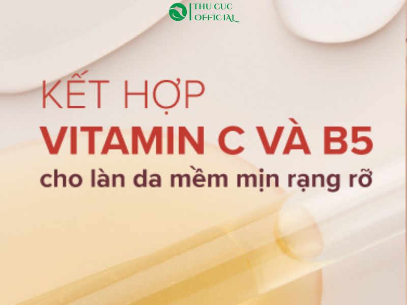 Vitamin B5 kết hợp cùng Vitamin C
