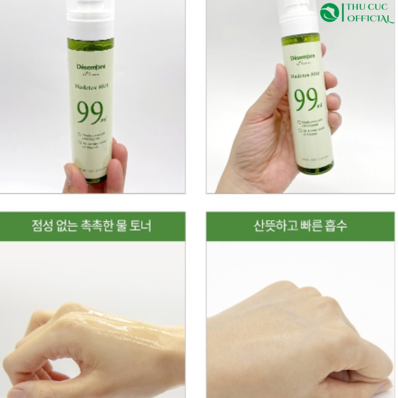 Hướng dẫn dùng xịt khoáng Desembre