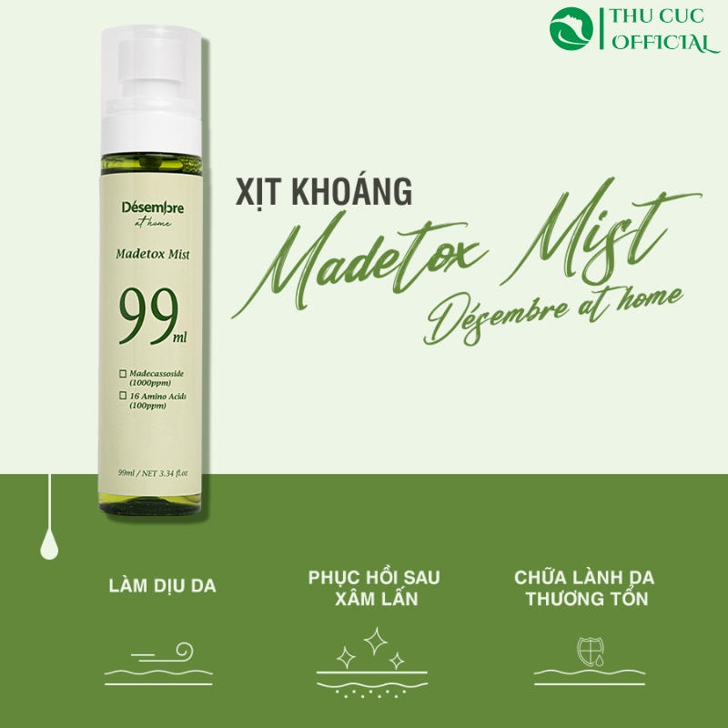 Xịt khoáng Desembre Madetox Mist At Home 99ml