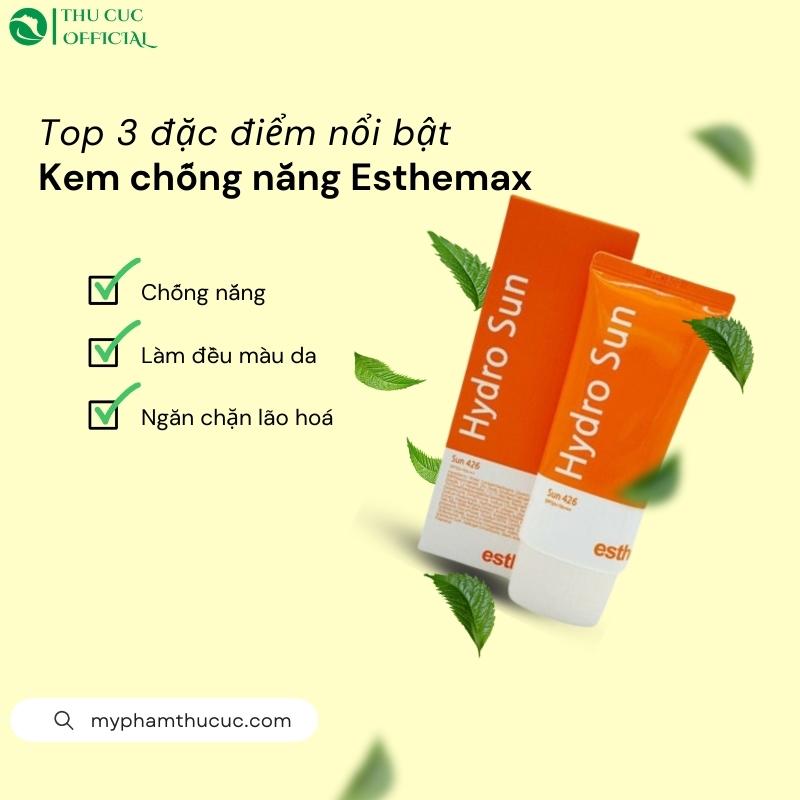 Công dụng của kem chống nắng Esthemax Hydro Sun