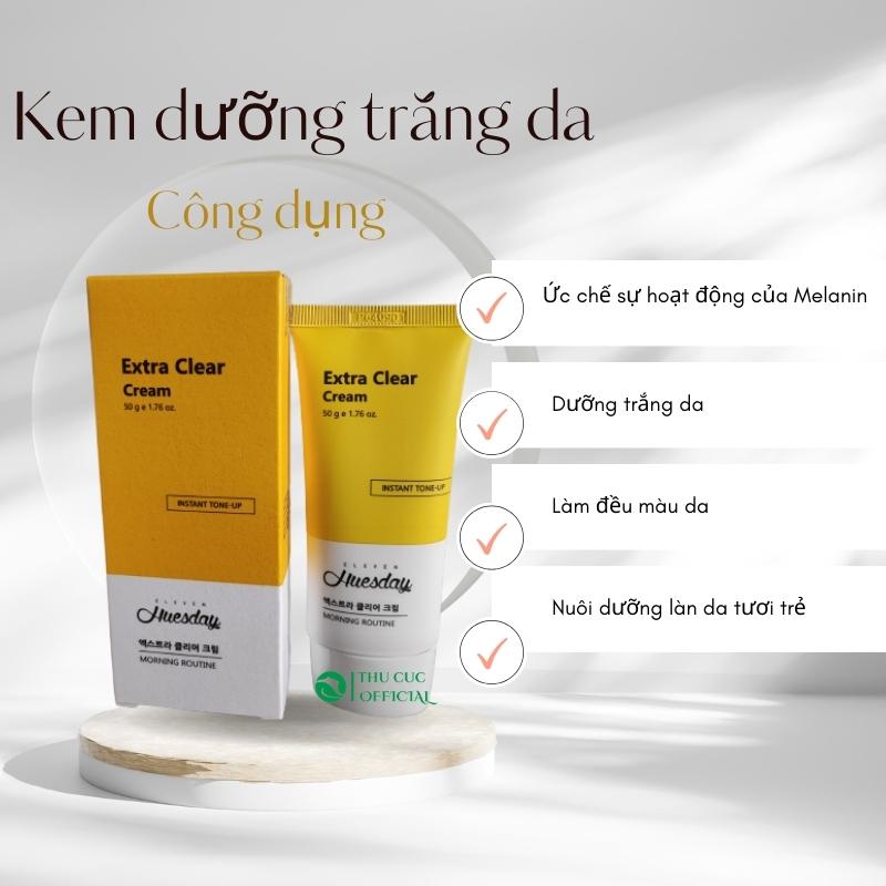 Công dụng của kem dưỡng trắng da Huesday