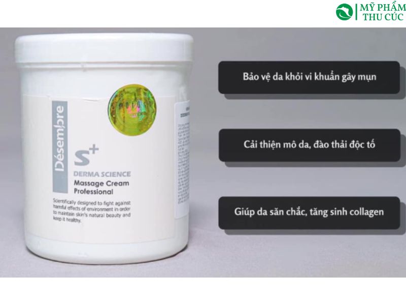 Kem massage Desembre cho mặt và Body