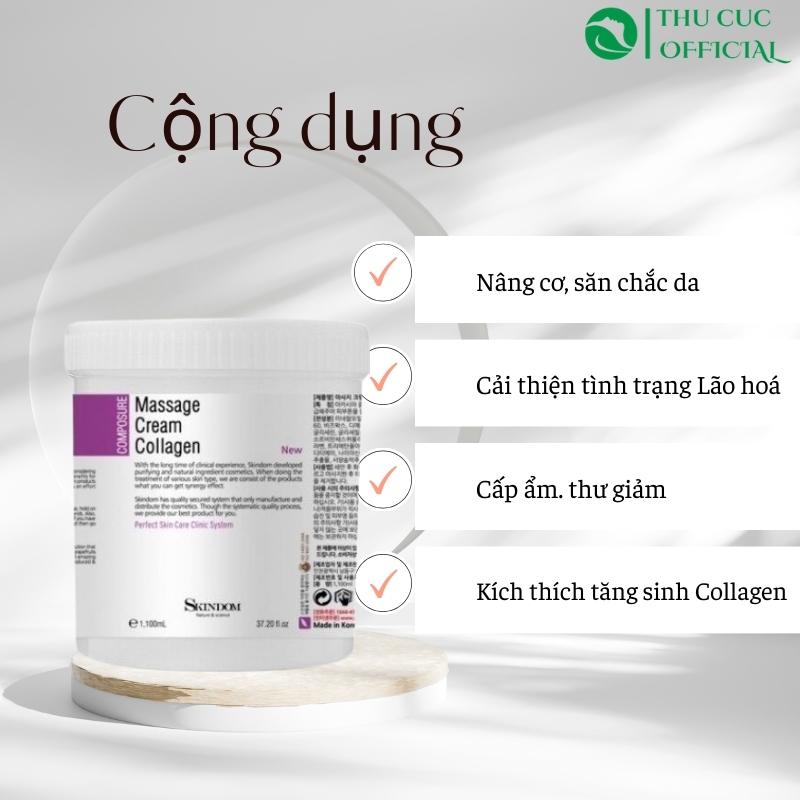 Công dụng của kem massage Skindom Collagen