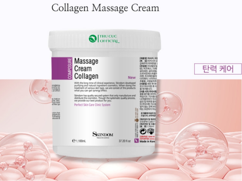 Kem massage mặt Collagen Skindom