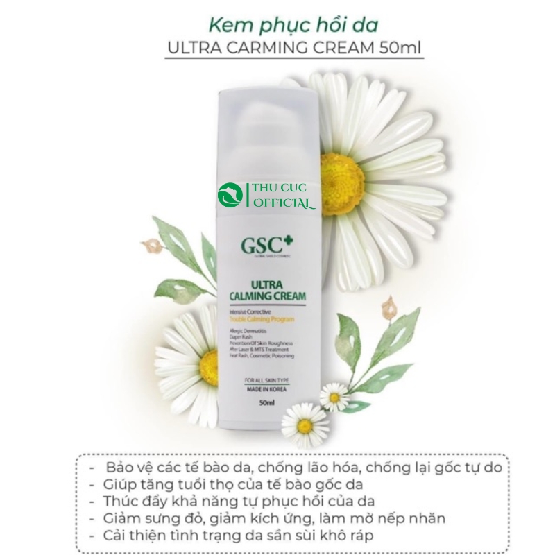 Kem dưỡng phục hồi GSC+ Ultra Calming Cream