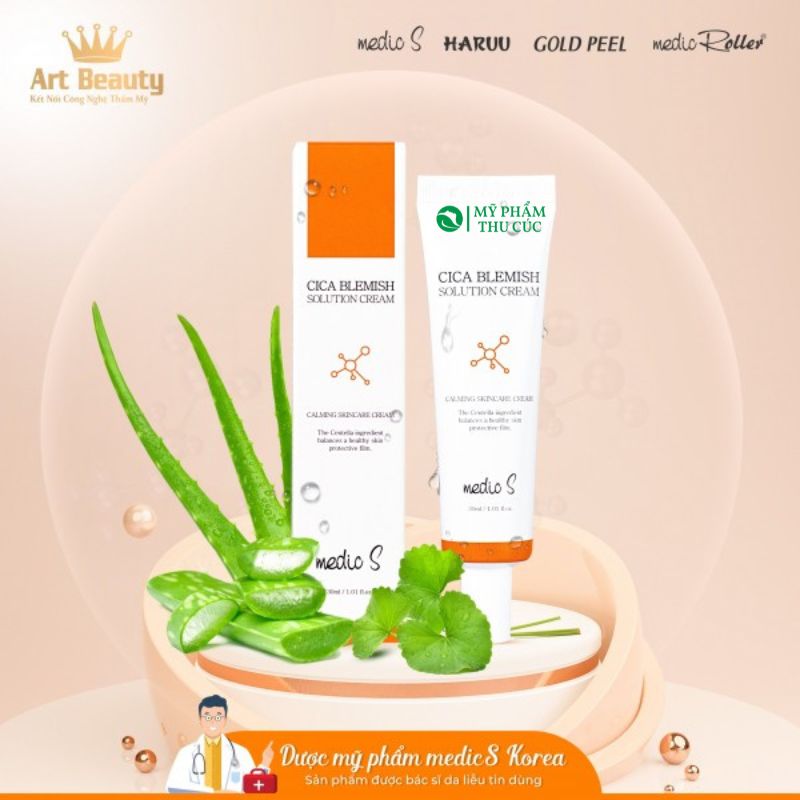 Kem dưỡng ẩm Medic S Cica Blemish Solution