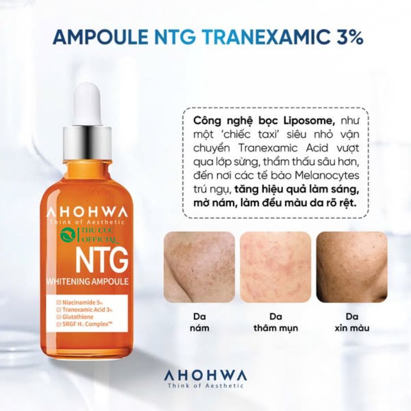 Serum dưỡng sáng da Ahohwa NTG 50ml