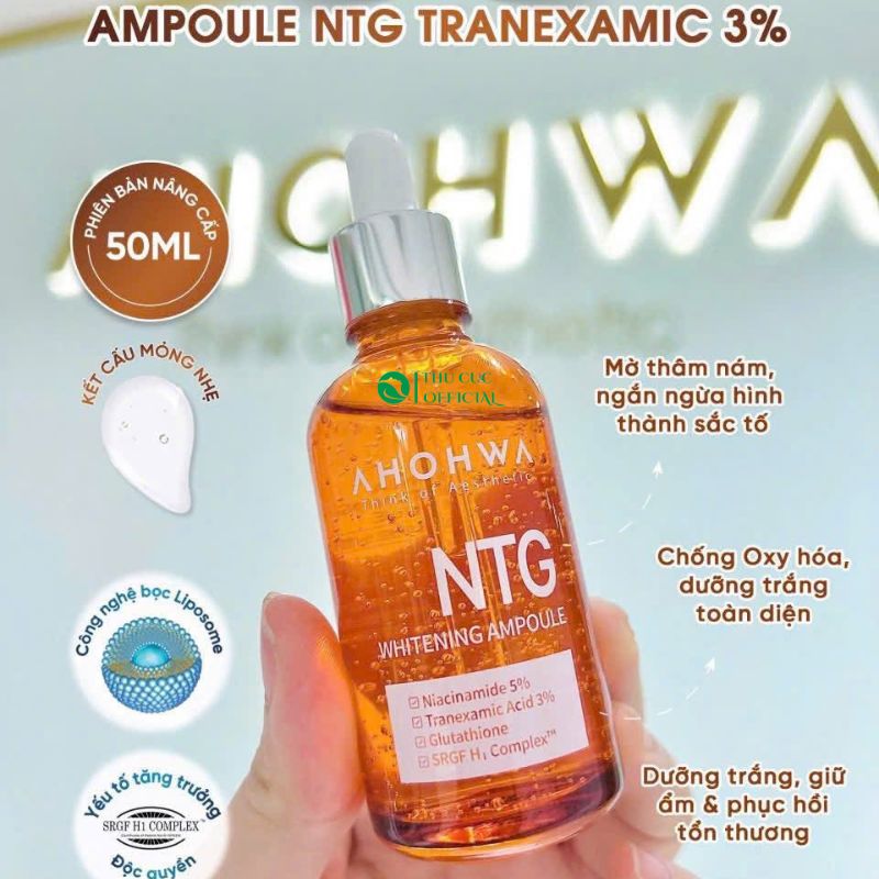 Công dụng của Serum dưỡng sáng da Ahohwa NTG
