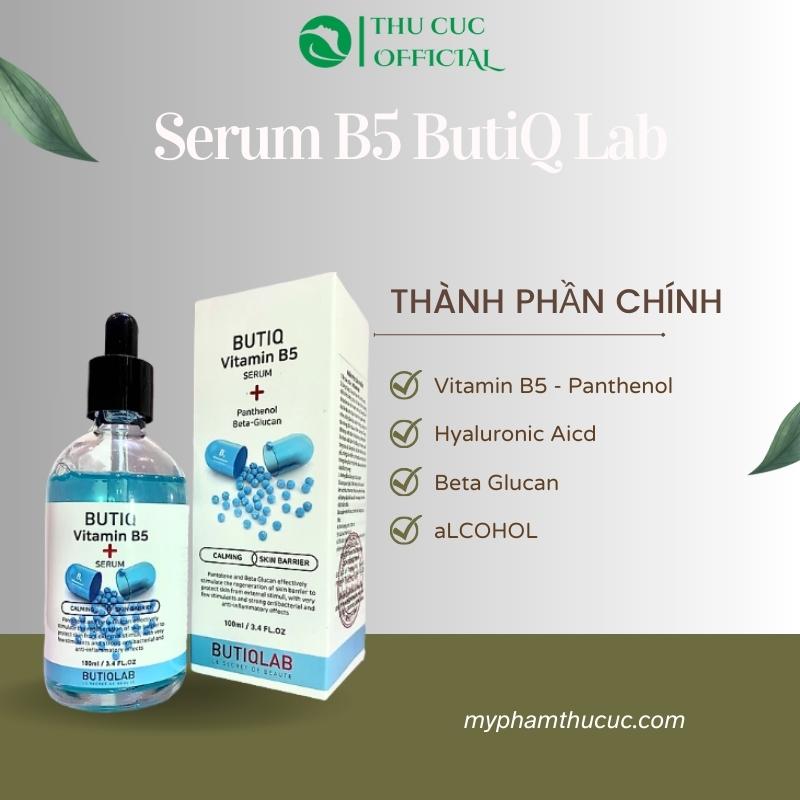Thành phần chính trong Serum Vitamin B5 ButiQ Lab