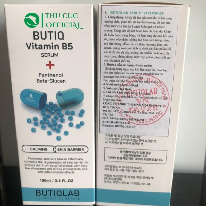 Serum Vitamin B5 ButiQ Lab Chính hãng