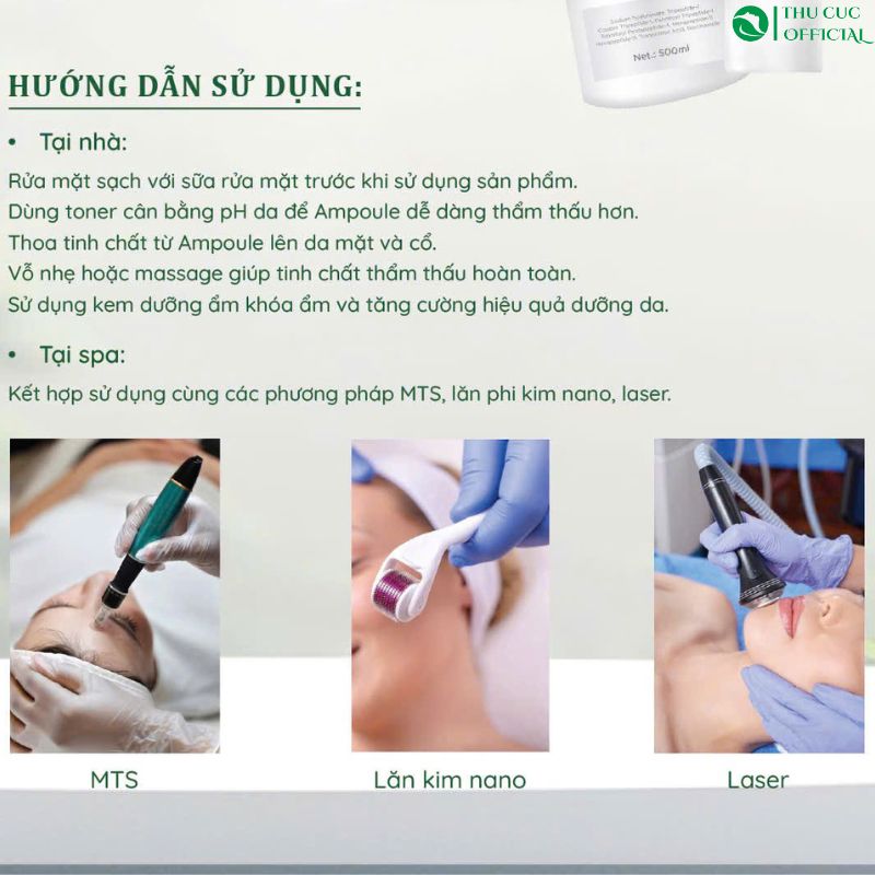 Hướng dẫn sử dụng Tinh chất Naharu Complex Collagen Peptide Ampoule