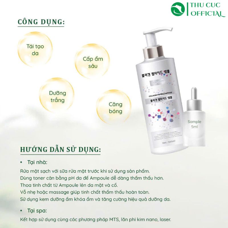 Công dụng của Tinh chất Naharu Complex Collagen Peptide Ampoule