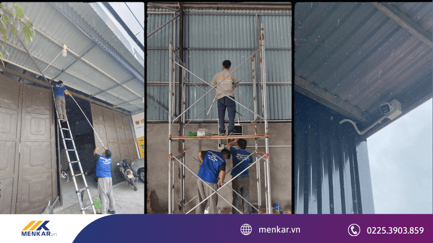 Quy trình lắp đặt camera tại Hải Phòng của Menkar